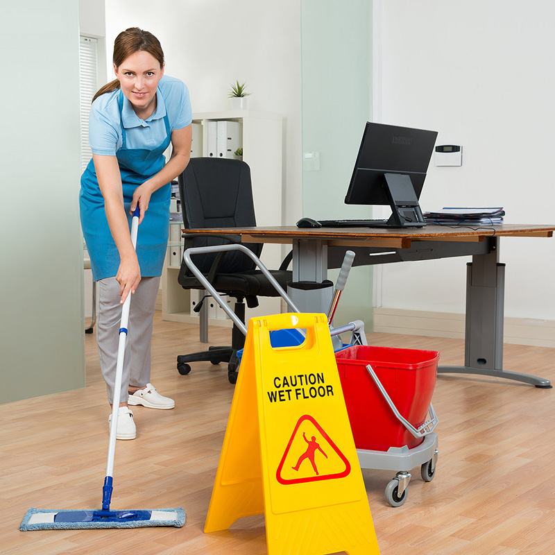 Janitorial Services in Fresno, CA — Office Cleaning Experts Office janitorial service in Fresno CA — Finesse Janitorial team providing professional cleaning
