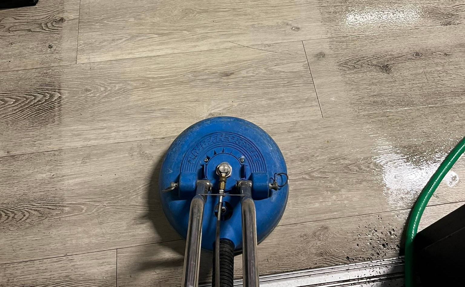 Commercial LVT and vinyl floor cleaning in Fresno office building